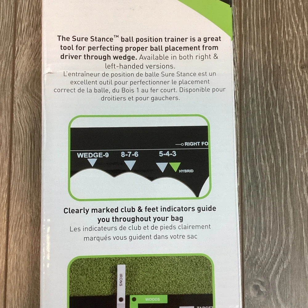 IZZO GOLF ' SURE STANCE '‎ BALL POSITION TRAINER ' LEFT HANDED ' GOLF TRAINER